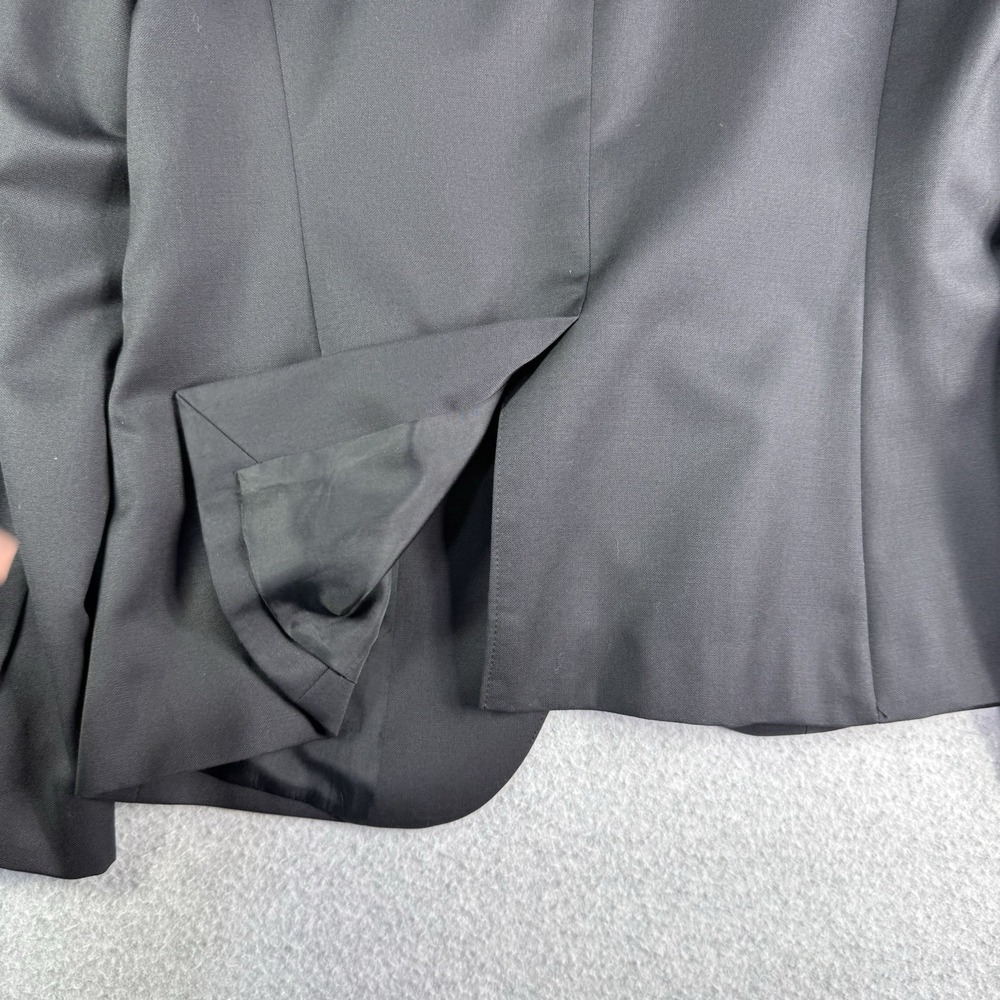 Brooks Brothers 346 Womens Classic Fit Wool Blazer Black Women's 6 Quiet Luxury - Picture 12 of 13
